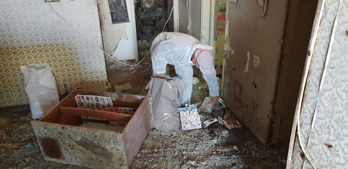 פינוי דירה עמוסה בזבל נפוח ומזוהם - עשה זאת בעצמך